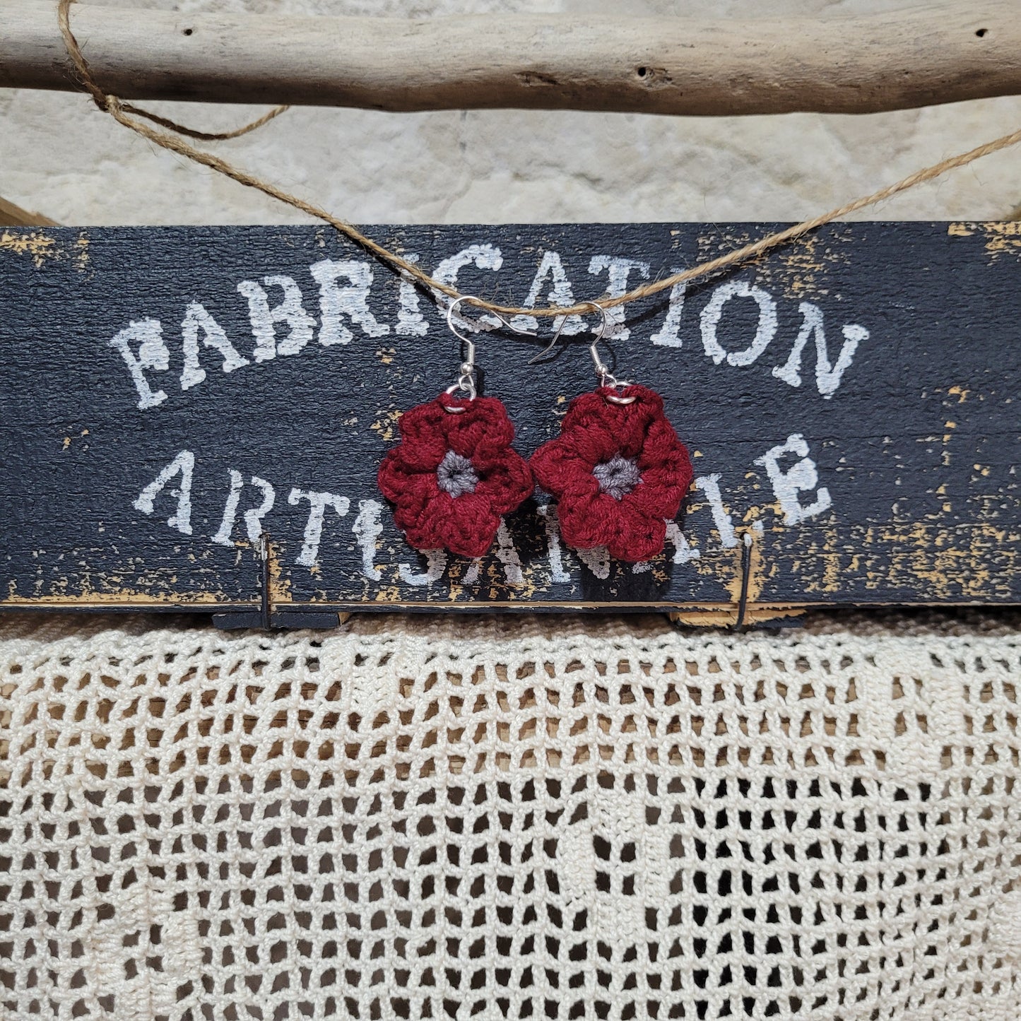 Boucles d'oreilles "fleur"